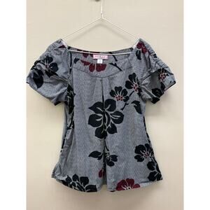 Kai by Kristy Peterson Floral Off Shoulder Top w/ Pockets | Size S